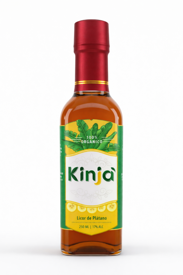 Kinja' | Licor De Plátano Artesanal 250 ml