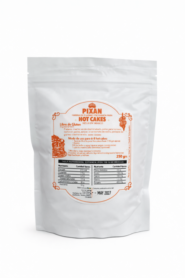 Pixan | Harina de plátano para Hotcakes 250 grs