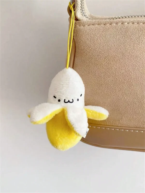 Llavero de peluche de plátano